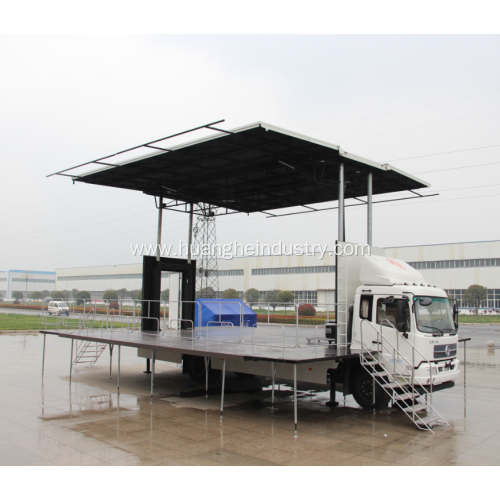 Mobile Stage Truck With Supporting Legs